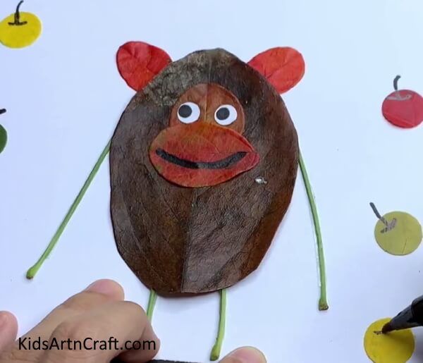 Add More Details To The Craft Such As Fruits- Leaf Art and Crafts - Easy Guide for Kids 