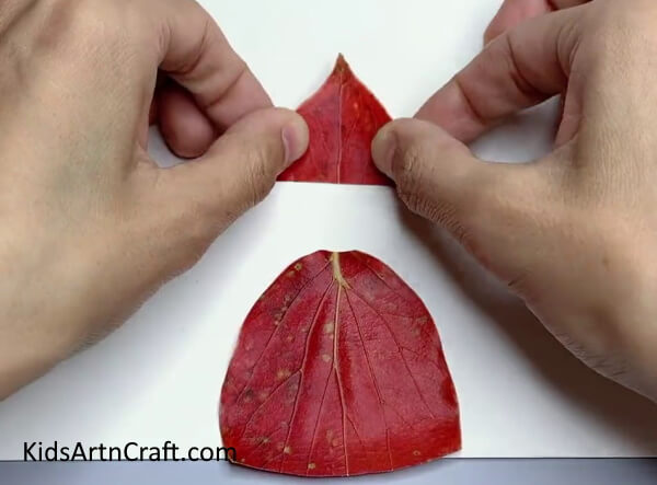 Pasting Bottom Of The Leaf - Get creative and use leaves to make artwork this Fall.