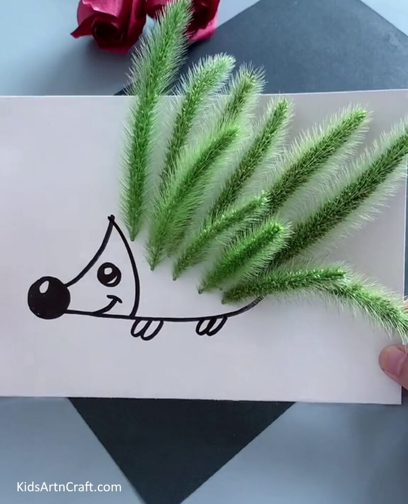  Creating a leaf-based hedgehog as an activity for kids