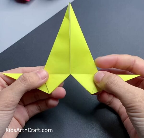 Folding Bottom Right Part - A Step-By-Step Guide To Making An Origami Airplane