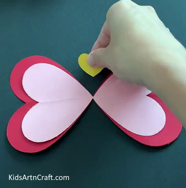 Making Body Of Butterfly - Design a Heart-Shaped Butterfly with Paper