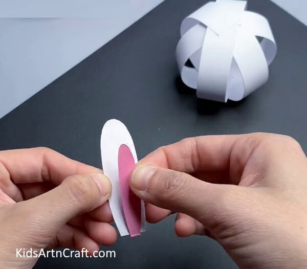 Making The Ears - Constructing a Bunny with Paper Strips is a Breeze for Little Ones 