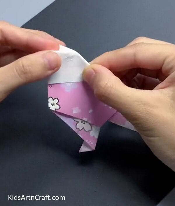 Making Beak Of The Paper Bird - Making a Paper Bird Tutorial with Step by Step Directions 