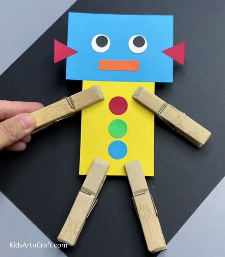 Easy Paper Robot Craft Step By Step Tutorial - Kids Art & Craft
