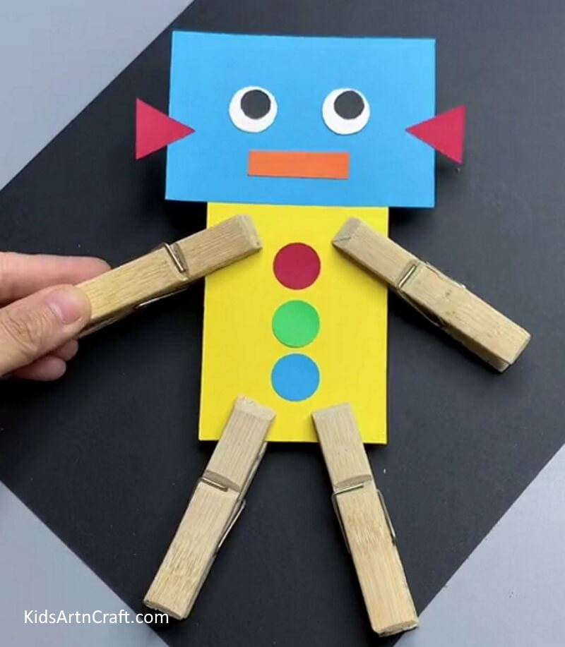DIY Paper Robot Craft For Kids 