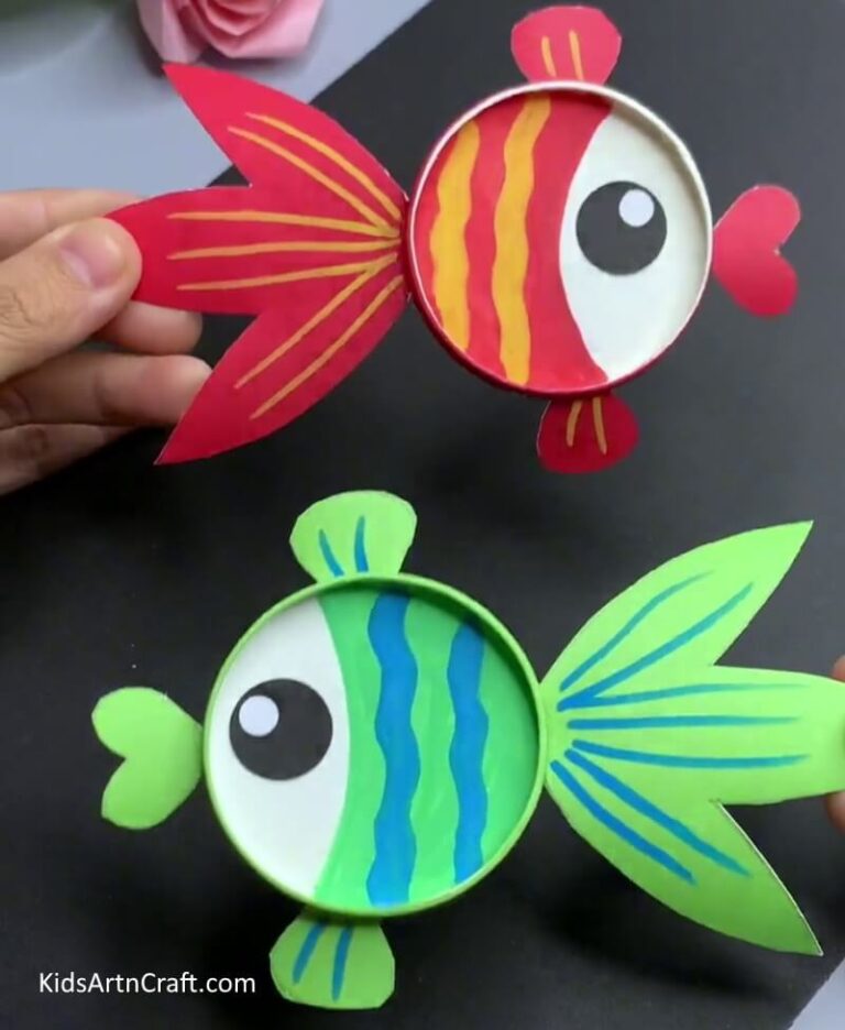 Easy to Make Paper Cup Fish Craft Tutorial Kids Art & Craft
