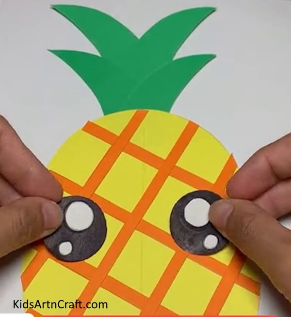 Pasting Eyes on Pineapple - An Easy Process to Construct a Paper Pineapple