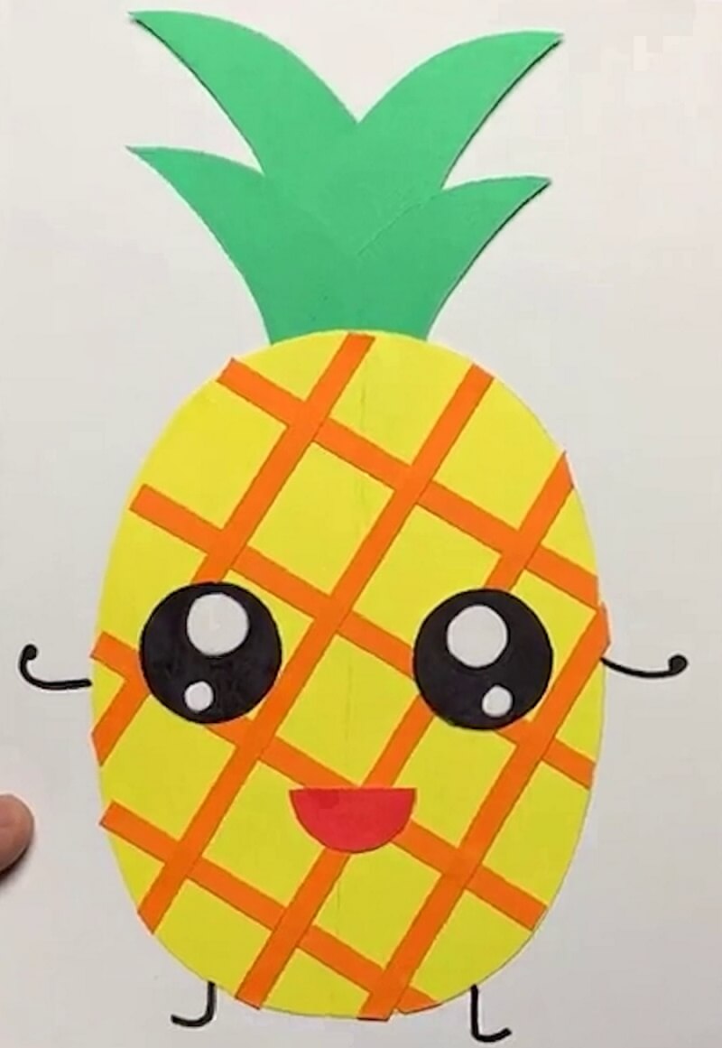 DIY Pineapple From Paper