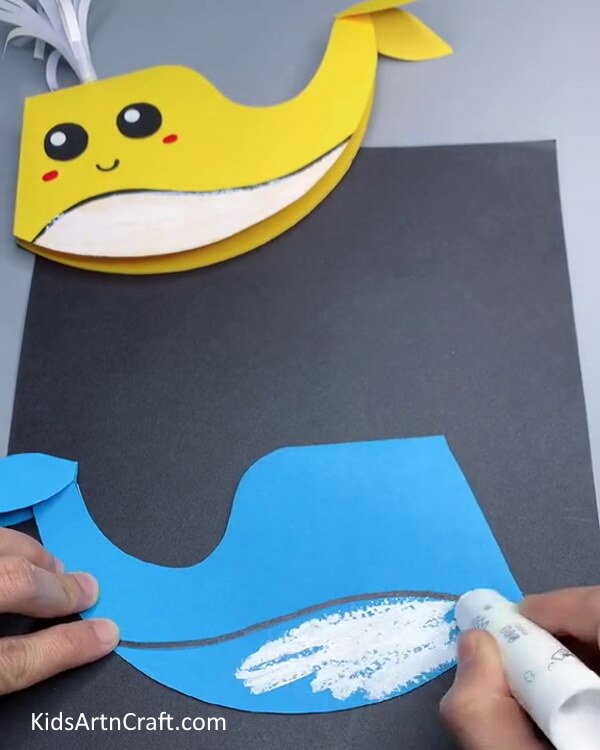 Coloring The Whale - An Uncomplicated Paper Whale Creation Guide for Kids 