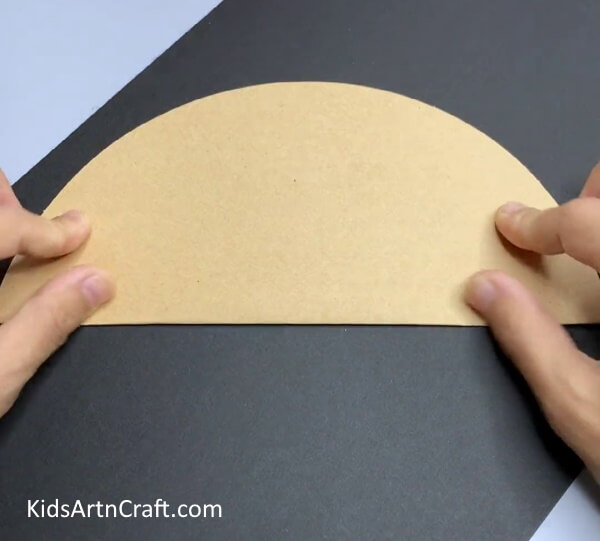 Cutting Circle Into Semicircle A Leafy Hedgehog For Youngsters