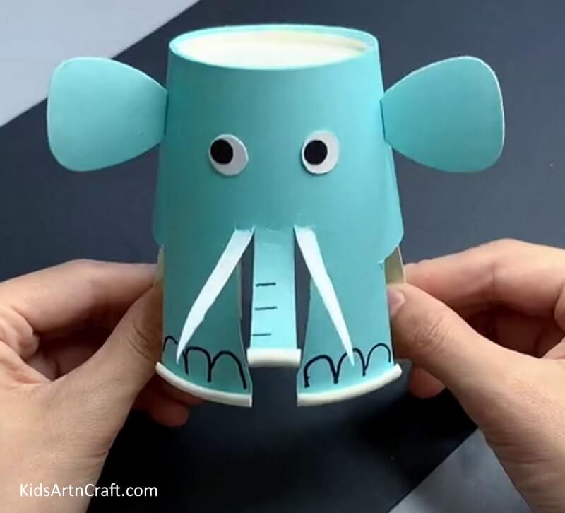 Simple Elephant Animal Craft Using Paper Cup