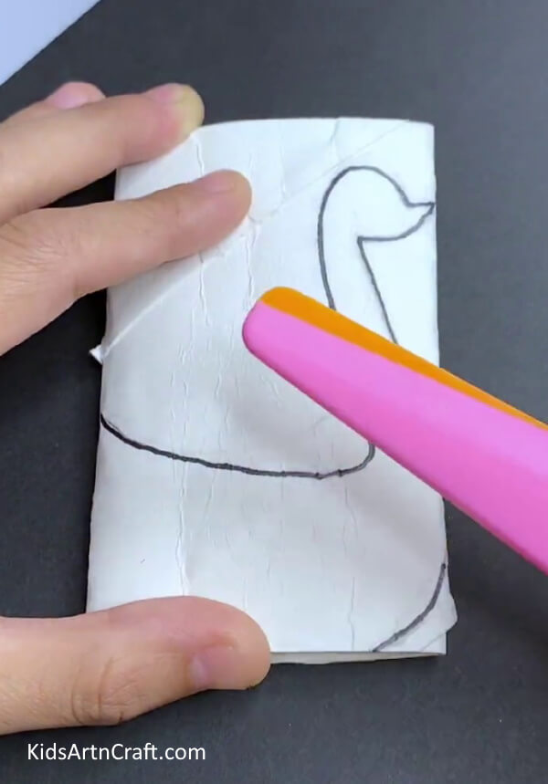 Cutting Swam Out Of Paper - Learn How to Create a Swan Out of Cardboard Tube With This Tutorial 