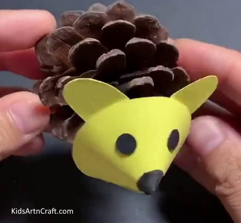 Handmade Pine Cone Mouse Craft For Kids 