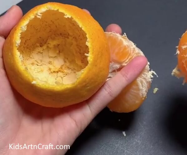 Taking The Orange Out Of The Peel - Crafting a Decorative Lamp with Orange Peel