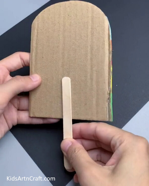 Pasting Stick - Ways to Fabricate Cardboard Ice Cream Easily 