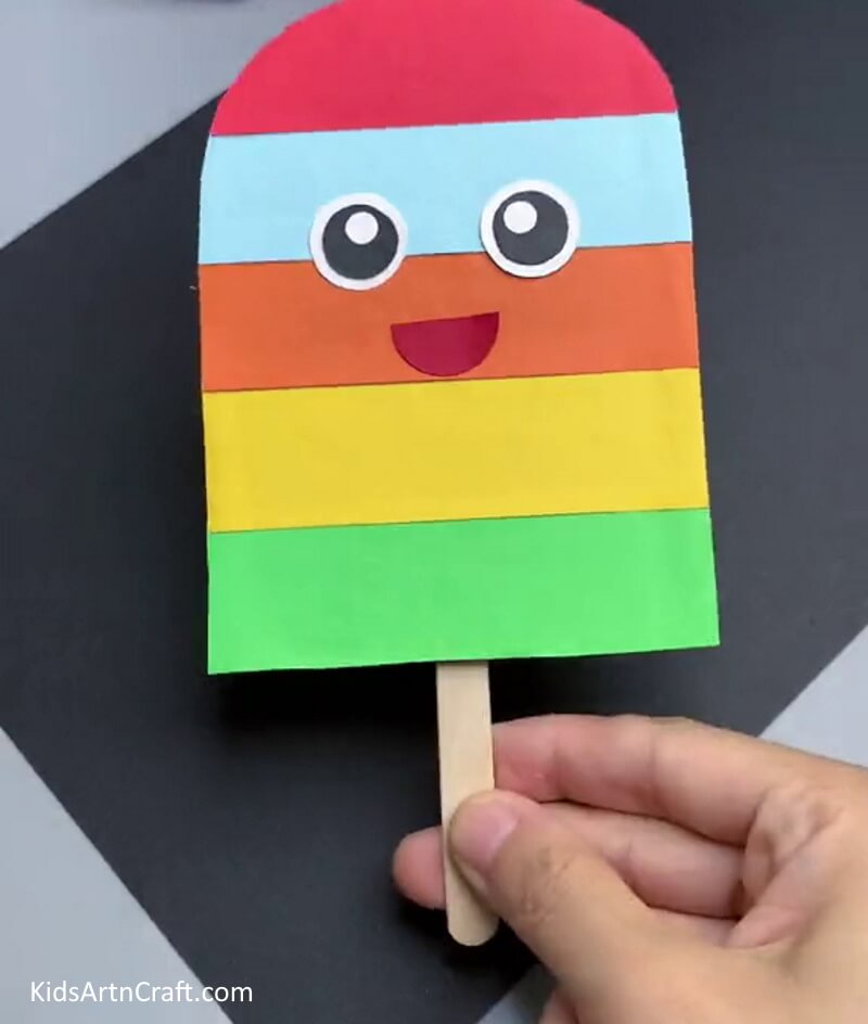  Crafting Cardboard Ice Creams with Children 