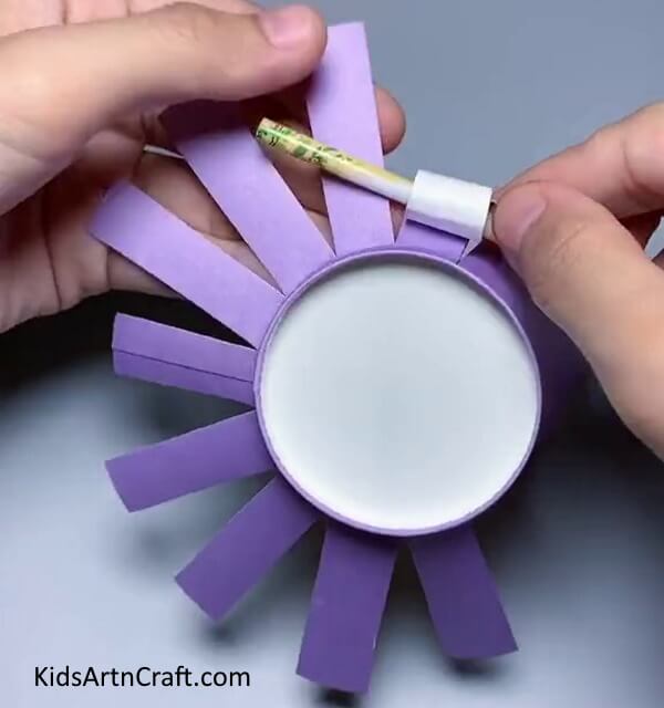 Rolling Paper Cup Strips - Manufacturing a Paper Cup Doll For Kindergarteners