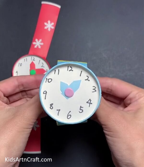 Fun Way To Teach Kids - Showing Kids How to Form a Wrist Watch from a Paper Cup