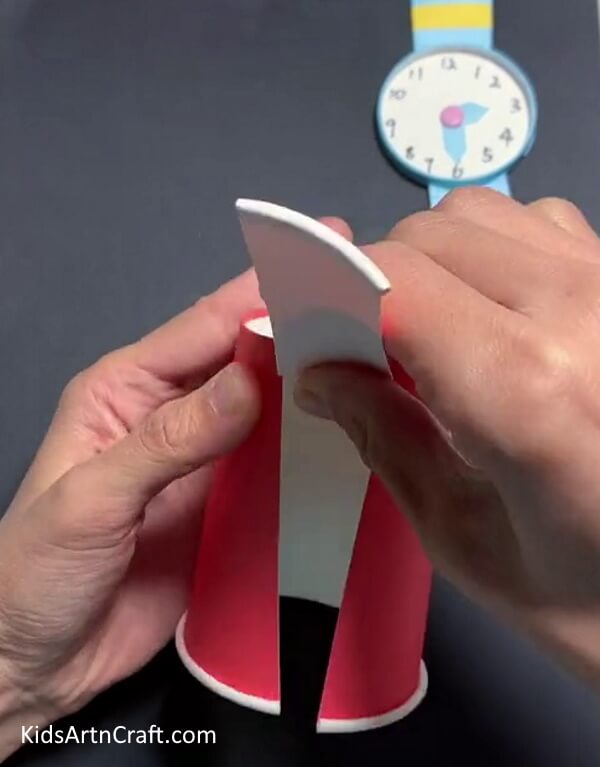 Making Wrist Band - An Instructive Tutorial on Making a Paper Cup Wrist Watch for Kids