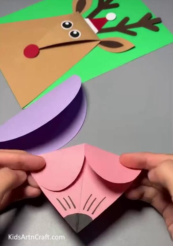 Educate kids on how to craft a paper mouse   Folding Ears