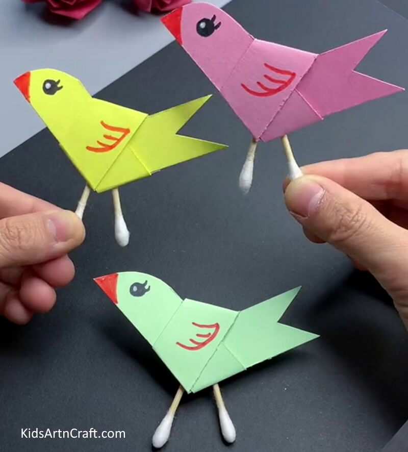 Making A Paper Sparrow With Ease Steps