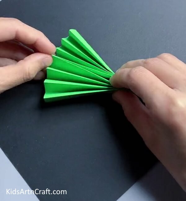 Folding The Paper In The Half - Develop a Basic Paper Tree Quickly 