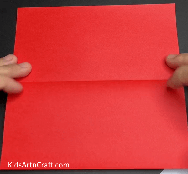 Folding Square Paper In Half - Tutorial on Reusing Paper to Create a Fall Leaf Craft with Kids