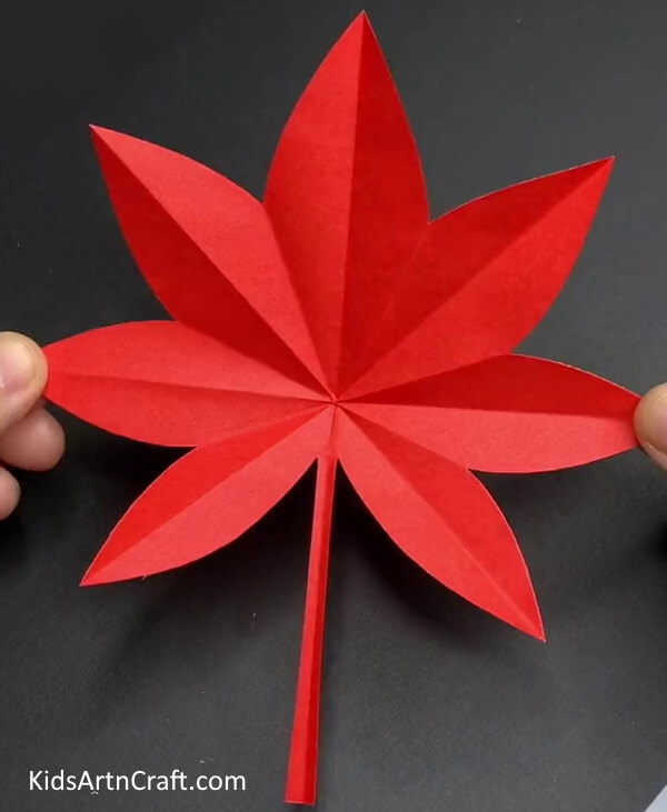 Simple Paper Fall Leaf Craft For Kids