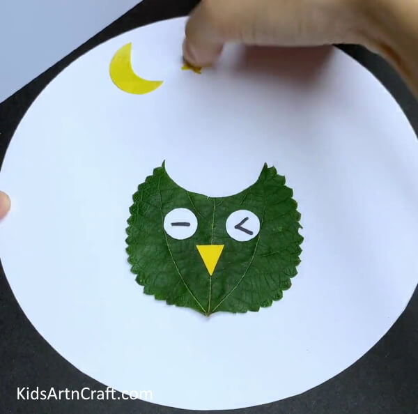 Making Moon and Stars - Learn to Make an Owl Out of a Leaf - Instructions
