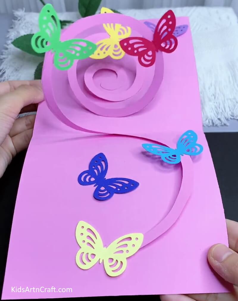 Making Butterfly Craft On Cards