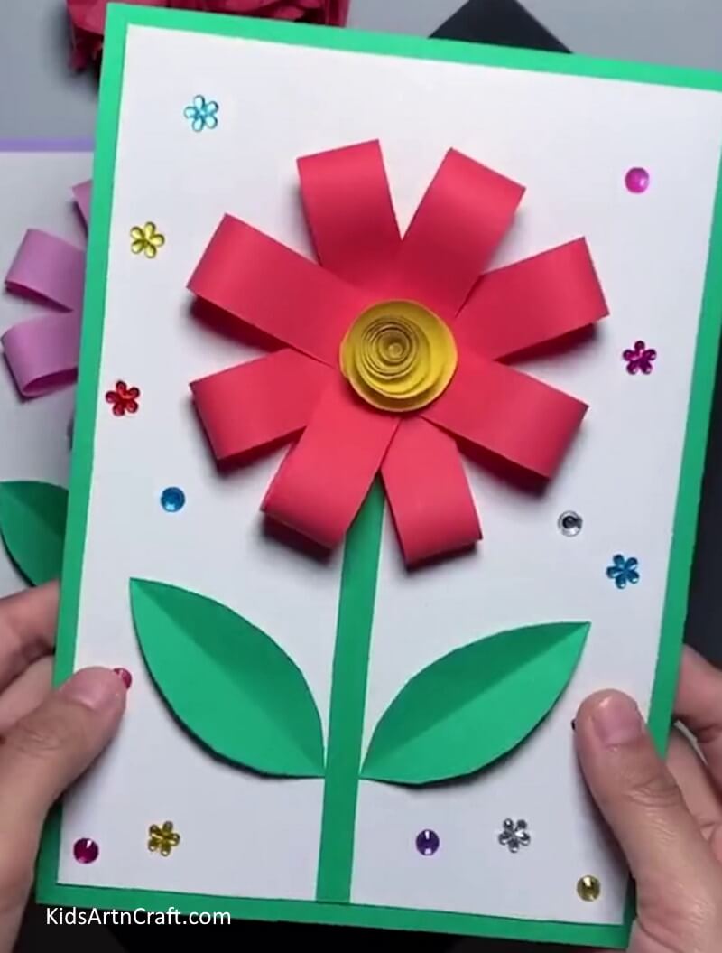 Preparing a Paper Blossom for Children 