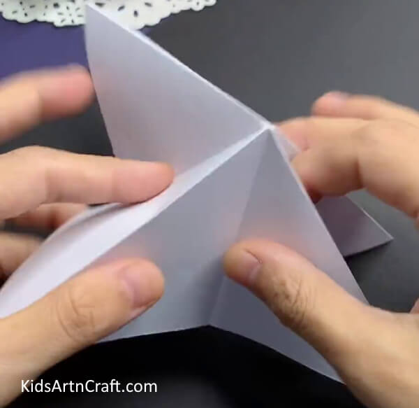 Forming A Triangle Instructing Little Ones How To Create A Paper Bunny 