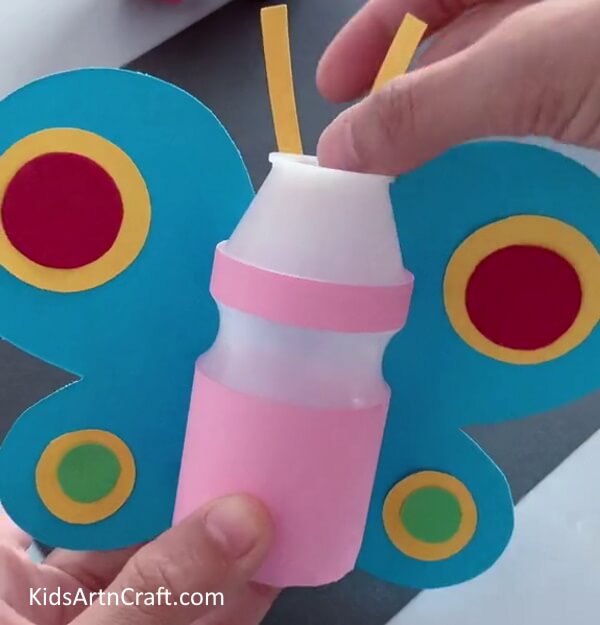 Adding Antlers To Butterfly - Crafting a Butterfly with a Repurposed Bottle