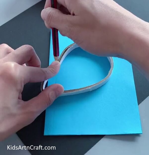 Drawing Tape Outline - Make a Butterfly Creation Out of a Repurposed Bottle
