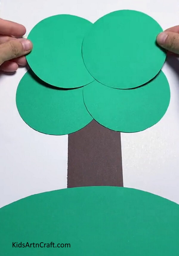 Making Tree Leaves - Put together a paper tree craft