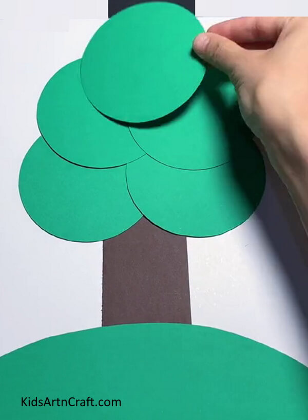 Making Tree Using Circles - Making a paper tree with this tutorial