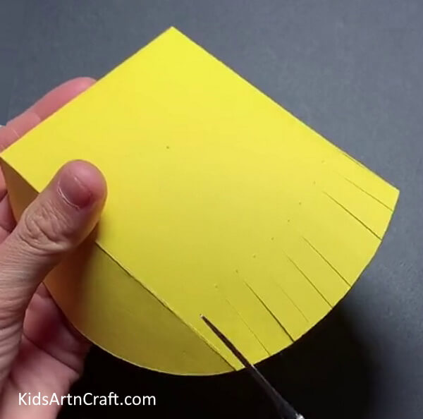 Making Small Cuts - Sweet Paper Duck Creation For Young Learners