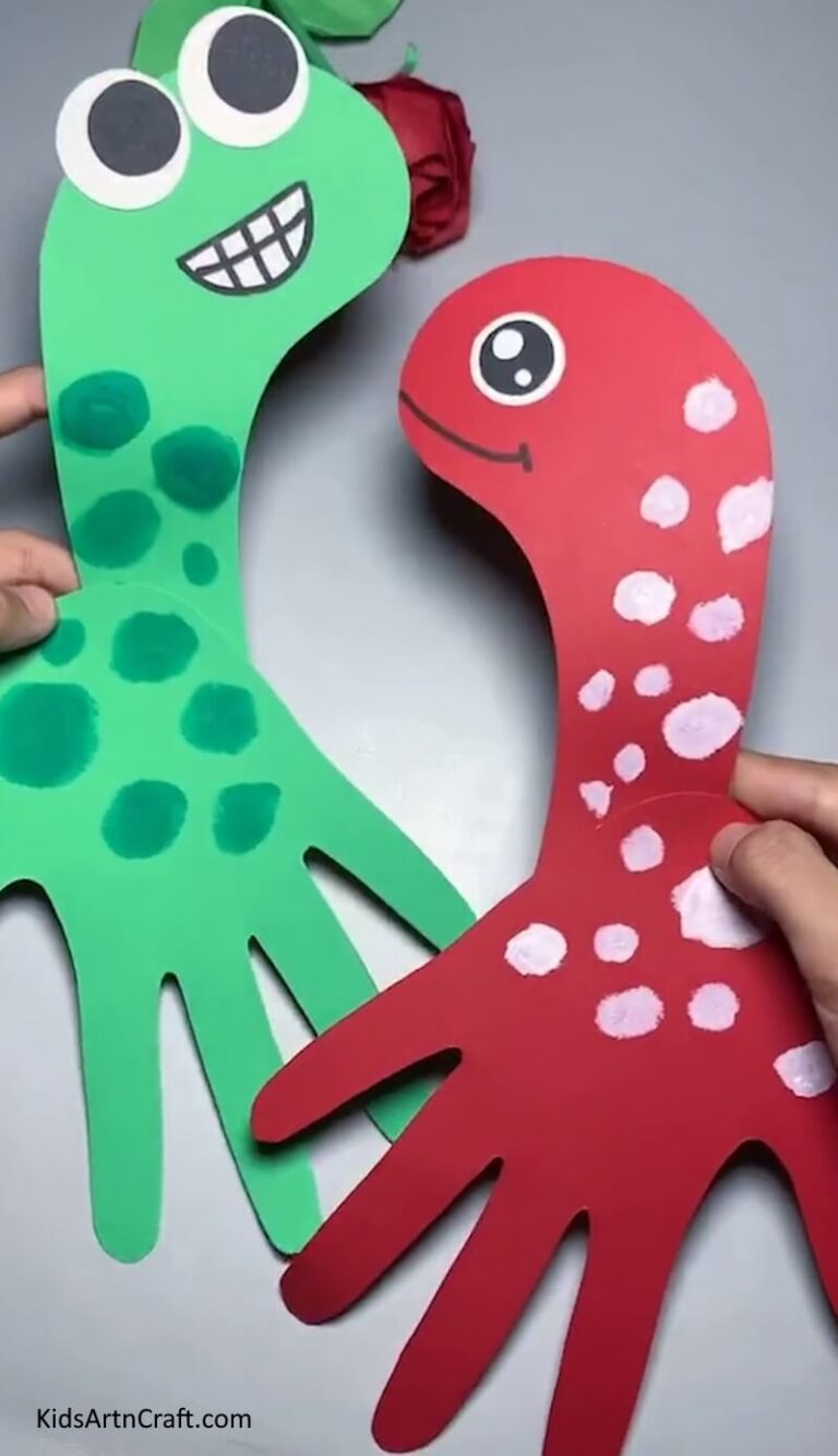 Learn to Make Dinosaur Paper Craft Tutorial for Kids - Kids Art & Craft