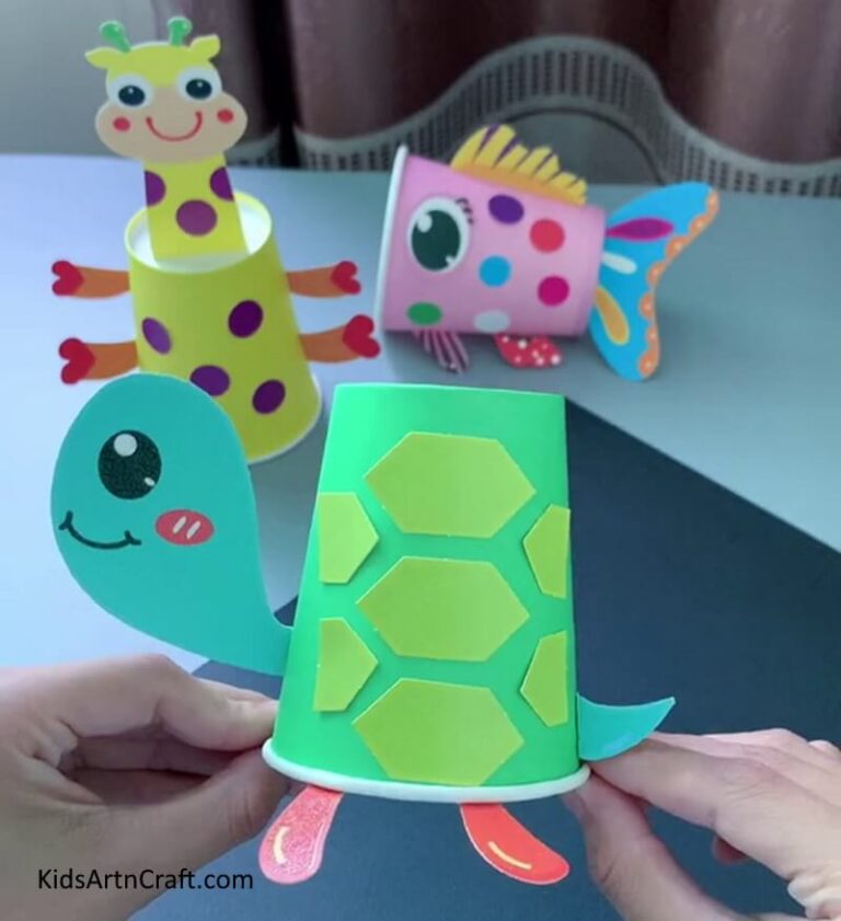 Learn to Make Easy Paper Cup Turtle For Kids Kids Art & Craft