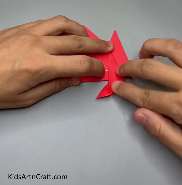 Shaping The Crab's Body- Constructing a Crab through Origami - A Tutorial for Children 
