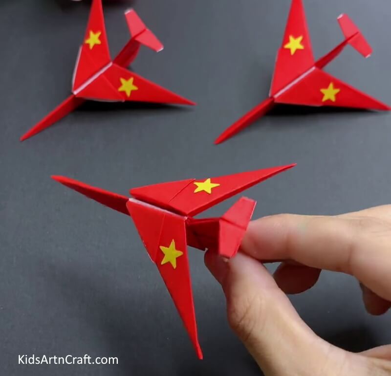 Crafting Airplane From Paper 