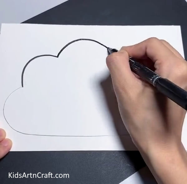 Drawing A Cloud - Making a Rainbow Cloud Out of Paper is Simple