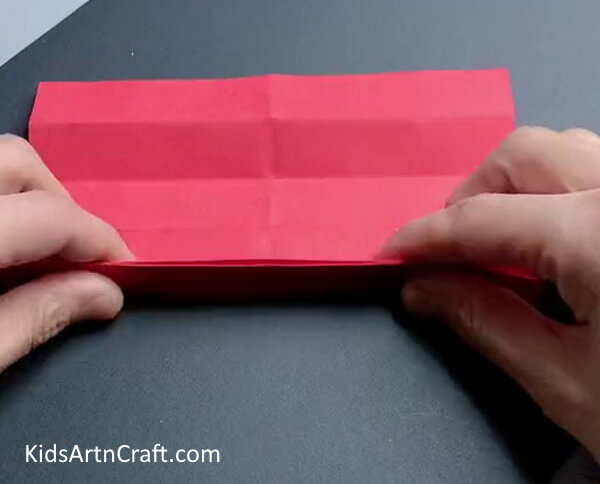 Folding Steps - Paper Patterned Snowflake Craft