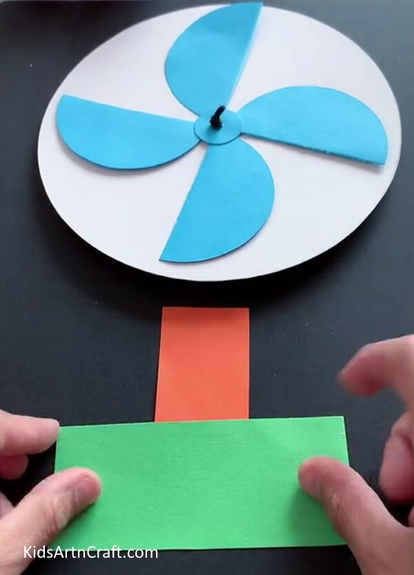 Making Switch Board of The Fan - A Guide for Children on How to Create a Summer Fan Using Paper 