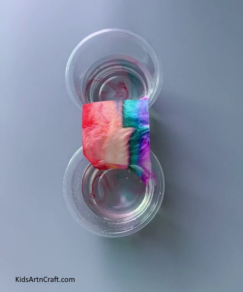 Simple Dyed Water Rainbow With Science Experiment