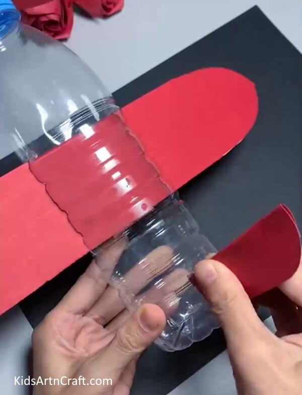 Making Fin Of The Aircraft - A Step-By-Step Process To Create An Airplane Out Of Reused Water Jugs