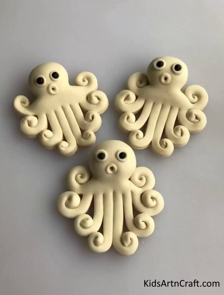 Attractive White Clay Octopus Model - Home White Clay Projects and Ideas
