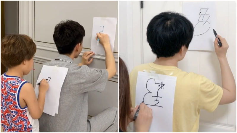 Back-to-Back Drawing Games Video Tutorial for Kids