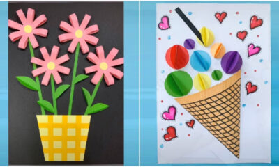 Beautiful Paper Card Crafts Video Tutorial for Kids