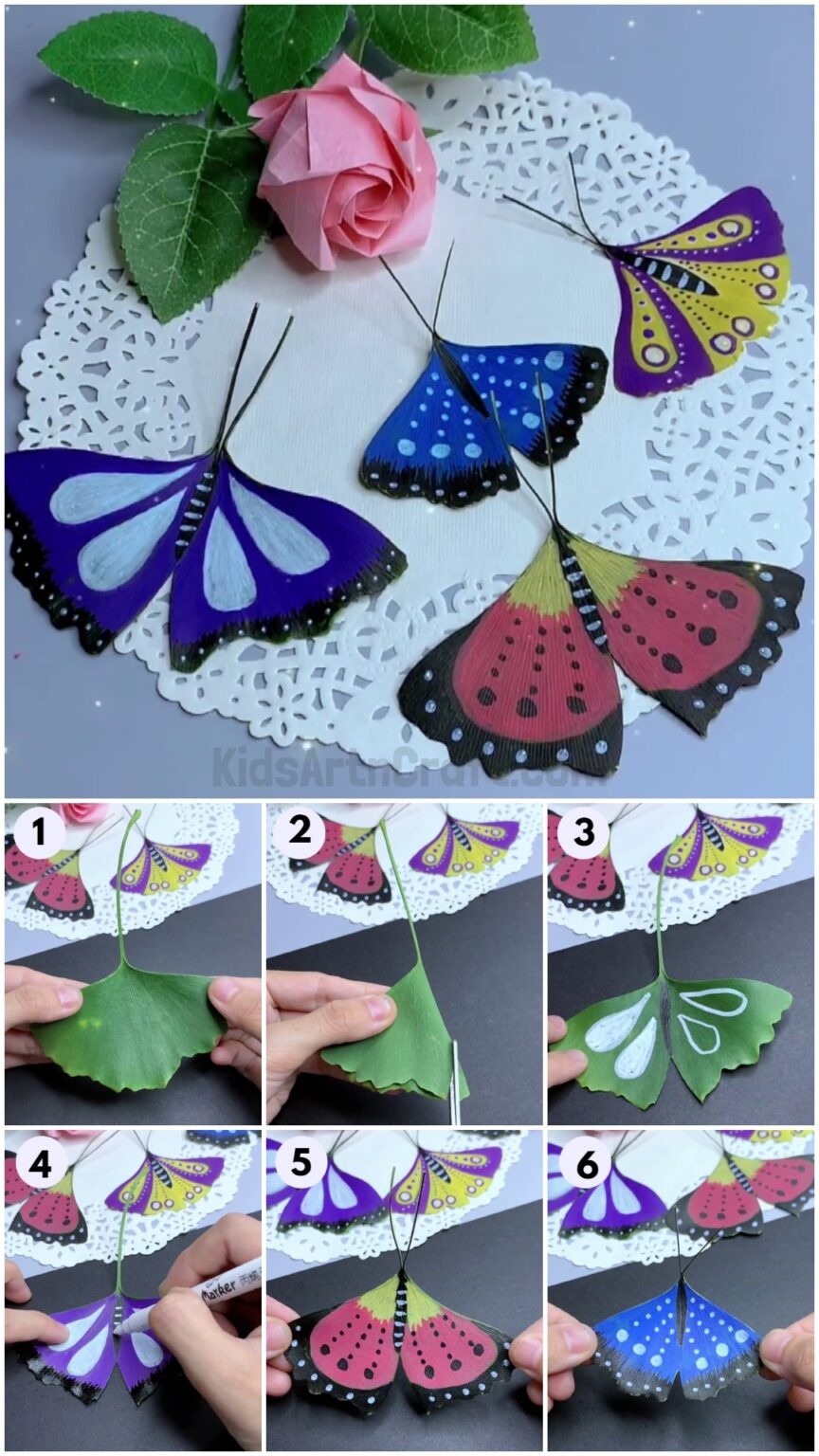 Butterfly Leaf Craft For Kids To Try At Home Kids Art & Craft